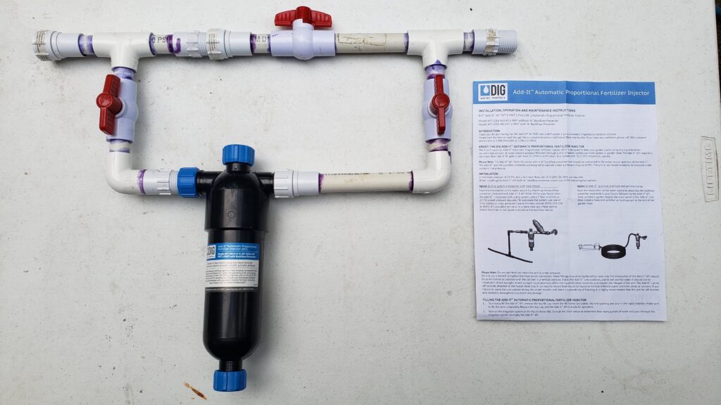 Dig Add-It Fertigation System